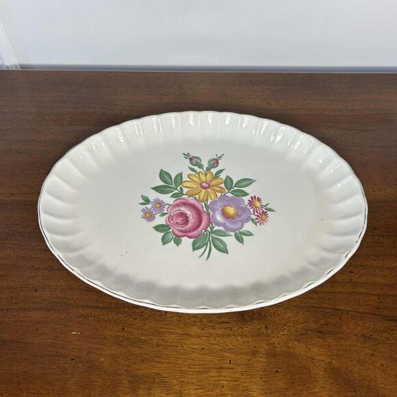 Vintage WS George Bolero Floral oval platter - Picture 1 of 10